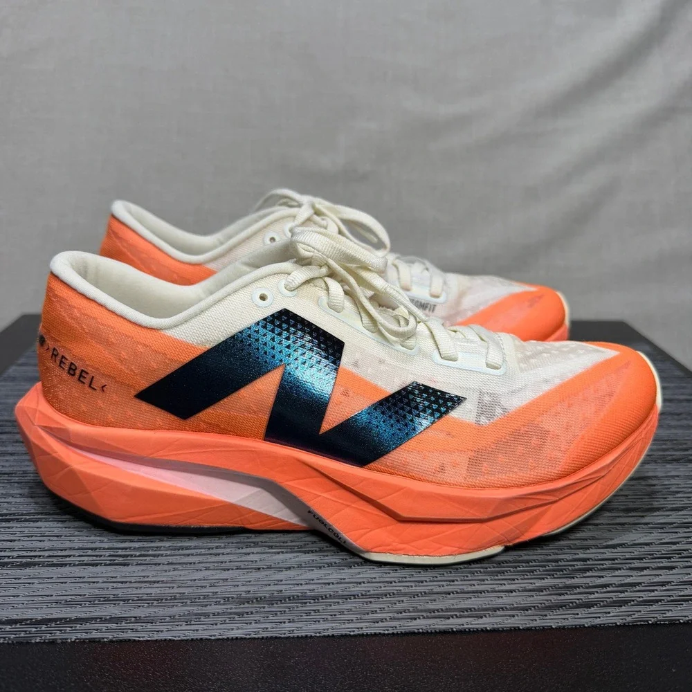 New Balance FuelCell Rebel v4 Shoes - Womens 8.5 - Orange WFCXCC4 Running